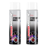 2X Promatic Stonechip White Spray Paint 500ml Spray Paint